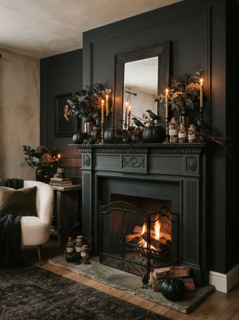Witchy Mantel Display