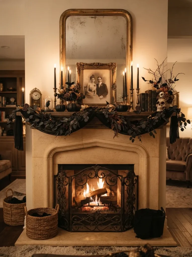 Witchy Mantel Styling