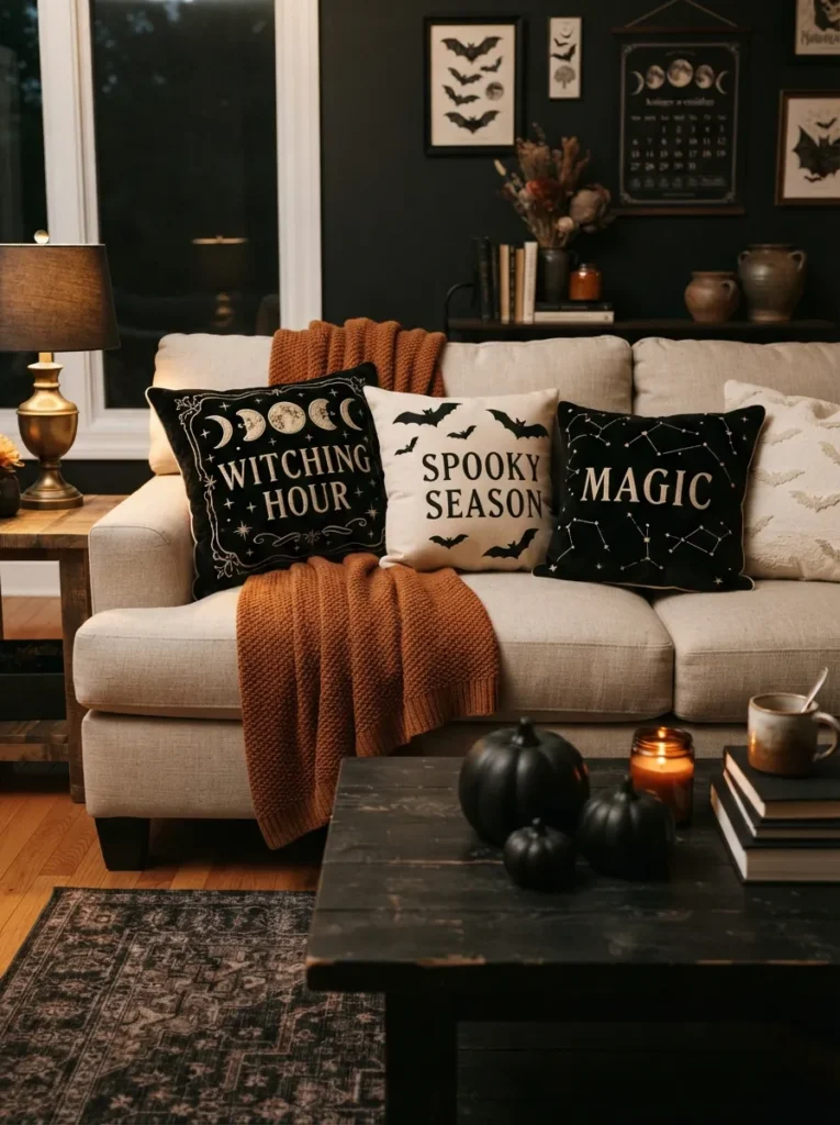 Witchy Throw Pillow Covers