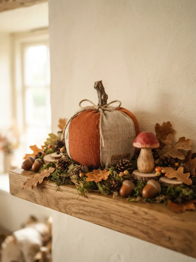Woodland Pumpkin Scene