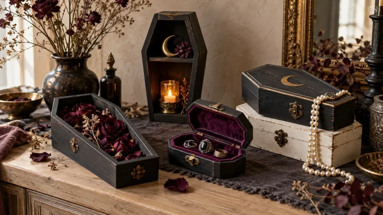 mini coffin decor