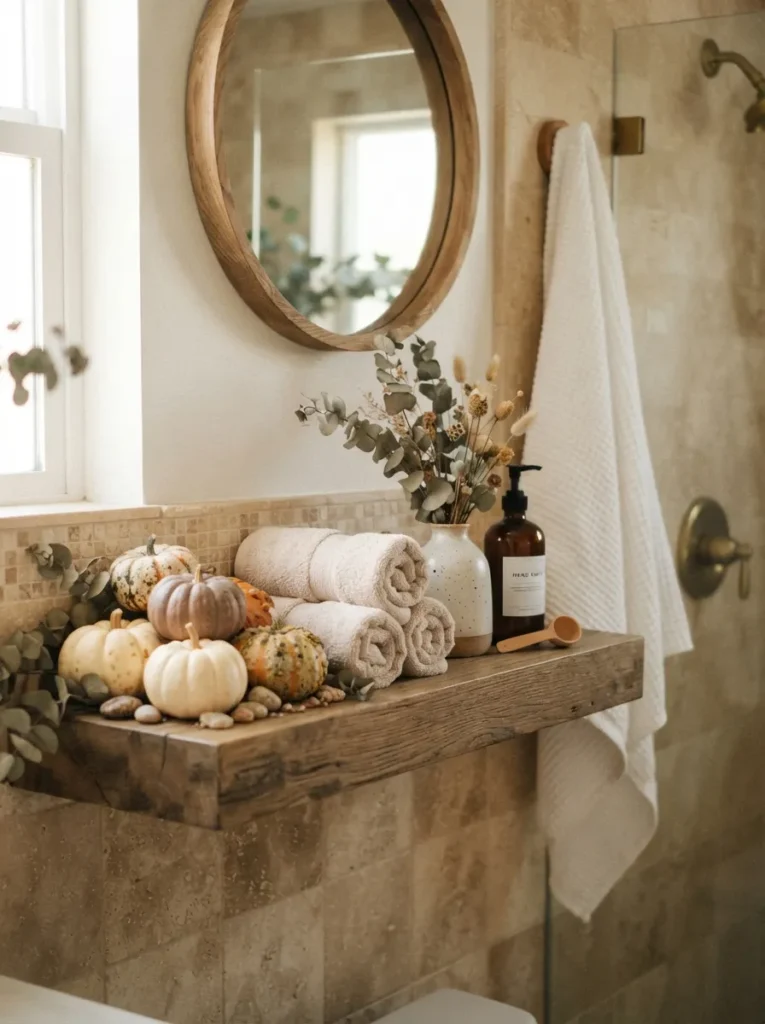 Bathroom Pumpkin Shelf