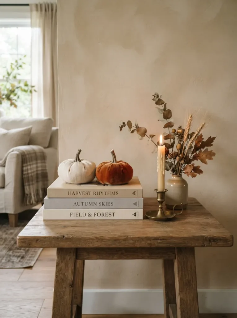 Book Stack Pumpkins