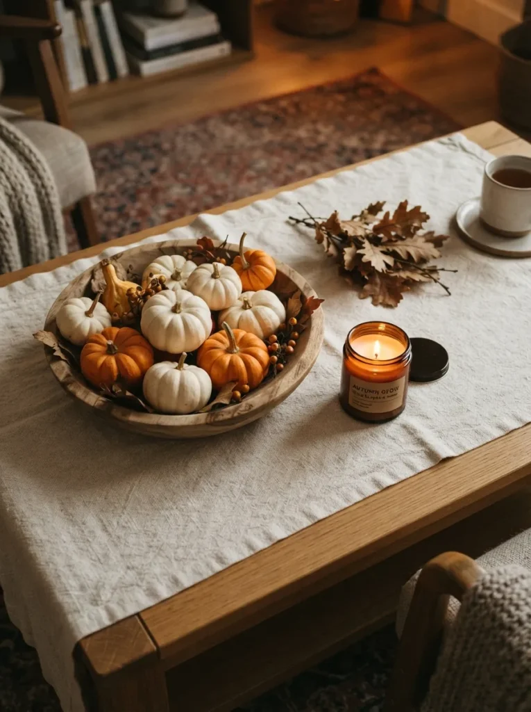 Candlelit Pumpkin Bowl