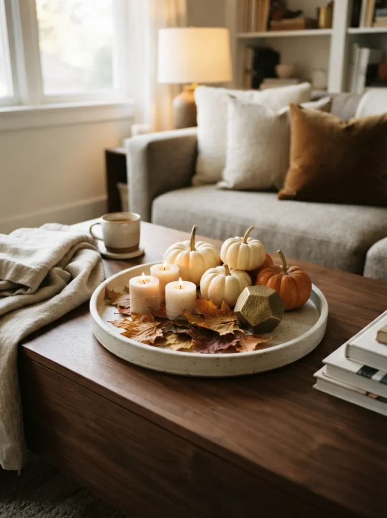 Pumpkin Candle Tray
